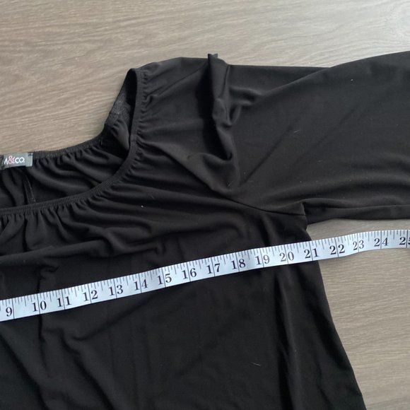 Kim&Co Black 3/4 Sleeve Tunic - Picture 3 of 8